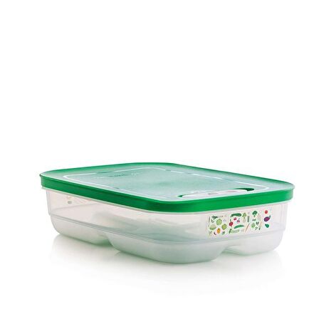 TUPPERWARE Sera Serisi Sebze Meyve Saklama Kabı 1.8 lt Alçak Gövde