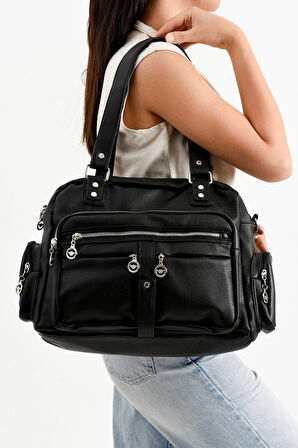 Geniş Hacimli Çok Bölmeli  Kadın Omuz Çanta Kadın Çapraz Çanta