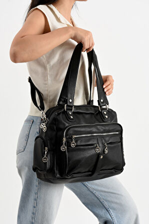 Geniş Hacimli Çok Bölmeli  Kadın Omuz Çanta Kadın Çapraz Çanta