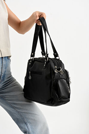 Geniş Hacimli Çok Bölmeli  Kadın Omuz Çanta Kadın Çapraz Çanta