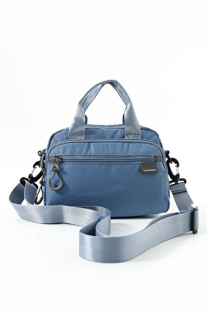 Sanmorris Suya Dayanıklı Ultra Hafif Paraşüt Kumaş 4 Gözlü Kadın El ve Omuz Çantası