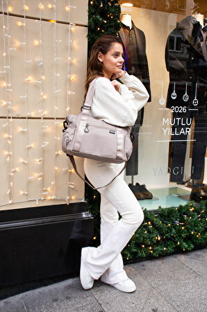 Sanmorris Hafif ve Dayanıklı Paraşüt Kumaş El Ve Çapraz Askılı Çok Bölmeli Çanta