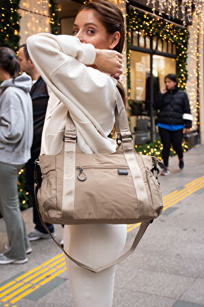 Sanmorris Hafif ve Dayanıklı Paraşüt Kumaş El Ve Çapraz Askılı Çok Bölmeli Çanta