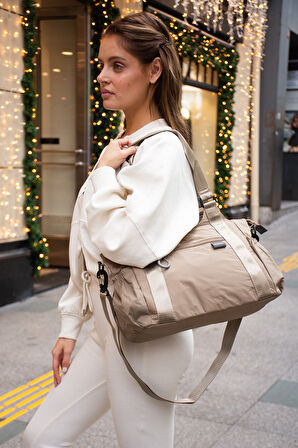 Sanmorris Hafif ve Dayanıklı Paraşüt Kumaş El Ve Çapraz Askılı Çok Bölmeli Çanta