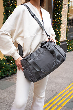 Sanmorris Hafif ve Dayanıklı Paraşüt Kumaş El Ve Çapraz Askılı Çok Bölmeli Çanta