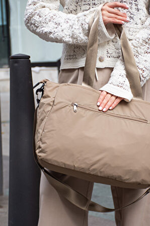 Sanmorris Paraşüt Kumaş Çok Gözlü Hafif Günlük ve Seyahat Omuz Çantası