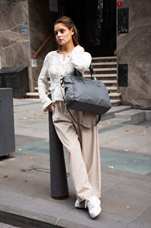 Sanmorris Paraşüt Kumaş Çok Gözlü Hafif Günlük ve Seyahat Omuz Çantası