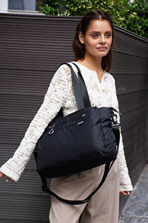 Sanmorris Paraşüt Kumaş Çok Gözlü Hafif Günlük ve Seyahat Omuz Çantası