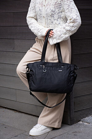 Sanmorris Paraşüt Kumaş Çok Gözlü Hafif Günlük ve Seyahat Omuz Çantası