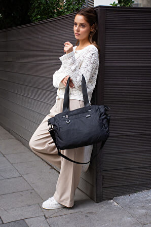 Sanmorris Paraşüt Kumaş Çok Gözlü Hafif Günlük ve Seyahat Omuz Çantası