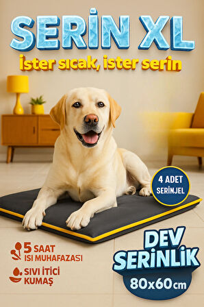pawdaz Serin (80X60CM) - 4 Mevsim Kedi/ Köpek Matı, Sıcak Veya Soğuk Kullanılabilen Minder Yatak