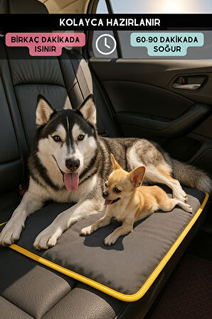 pawdaz Serin (80X60CM) - 4 Mevsim Kedi/ Köpek Matı, Sıcak Veya Soğuk Kullanılabilen Minder Yatak