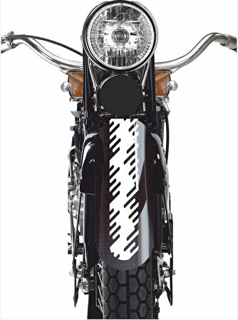 35 x 5 cm Motor Çamurluk Araç Şerit Sticker V7