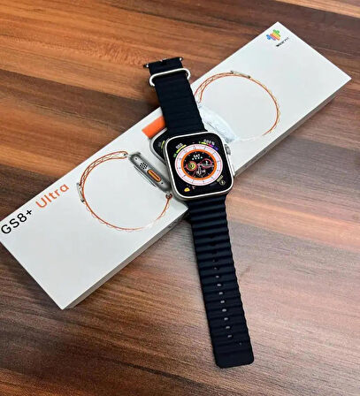 Gs8 Ultra Watch 8 Ultra 2.05 Inç Akıllı Saat SİYAH RENK