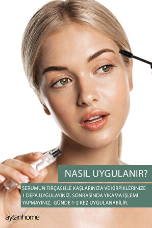 Bitkisel Kaş Kirpik Bakım Serumu (10 doğal karışım) Keratin ve Argan yağlı 10ml