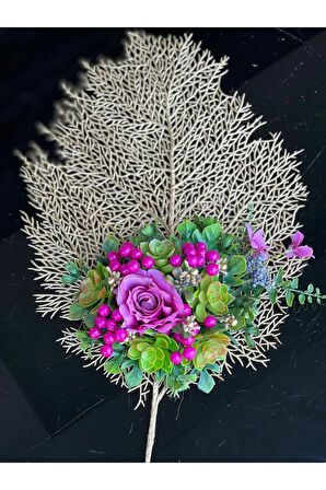 Yapay Çiçekli Amerikan Servis No:3 - 57 x 50 cm