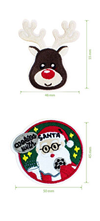 New Year Christmas Yeni Yıl Patch Set Patch Yama Seti