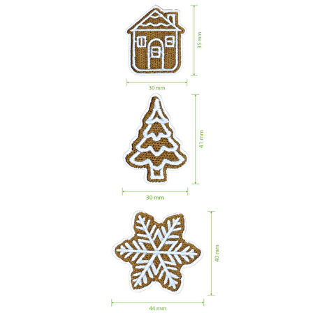 New Year Christmas Yeni Yıl Patch Set Patch Yama Seti