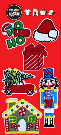 New Year Christmas Yeni Yıl Patch Set Patch Yama Seti