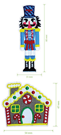 New Year Christmas Yeni Yıl Patch Set Patch Yama Seti