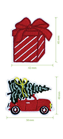 New Year Christmas Yeni Yıl Patch Set Patch Yama Seti
