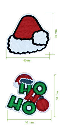 New Year Christmas Yeni Yıl Patch Set Patch Yama Seti