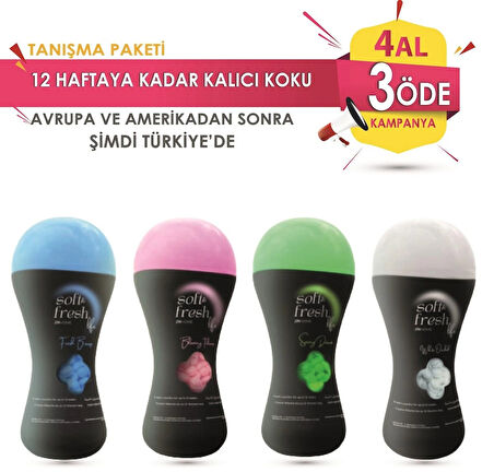 Soft&Fresh Life Granül Çamaşır Parfümü & Boncuk Yumuşatıcı 4 AL 3 ÖDE