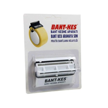 ŞeyliŞeyler - 6 Adet Hotmelt Şeffaf Koli Bandı 45 mm x 100 m ve Bant-Kes Pratik Bant Kesme Aparatı Seti