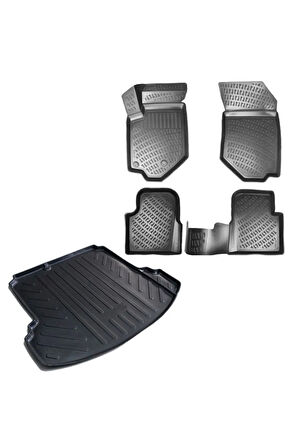 Hyundai Accent Admire 2002 Araca Özel Üretim 3D Havuzlu Paspas ve Bagaj Havuzu