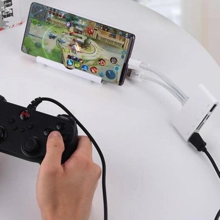 Type-C USB Lightning Otg Iphone Tf Sd Micro Kart Okuyucu Card Çevirici Dönüştürücü Adaptör