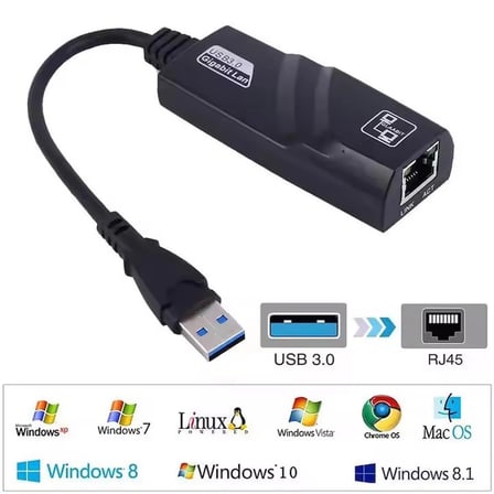 USB 3.0 TO ETHERNET 10/100MBPS ETHERNET ÇEVİRİCİ ADAPTÖR