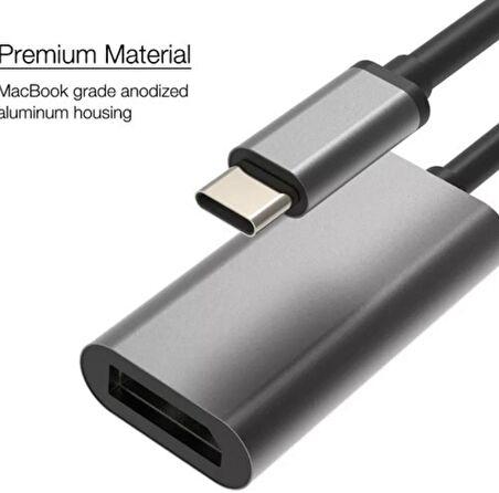 4K@60Hz Type C To Displayport Dönüştürücü Çevirici Adaptör