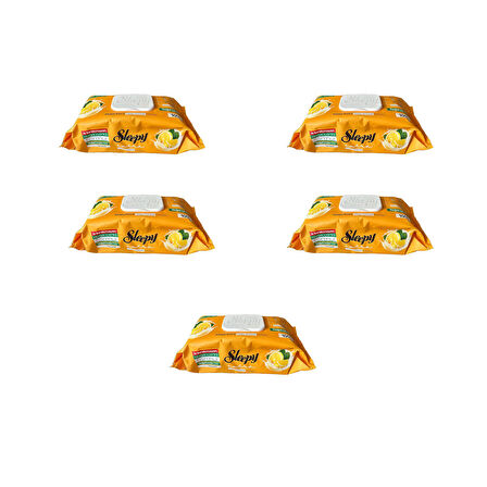 Sleepy Extra Doğal Limon Yağı Özlü Islak Yüzey Temizlik Havlusu - 100'lü 5 Paket