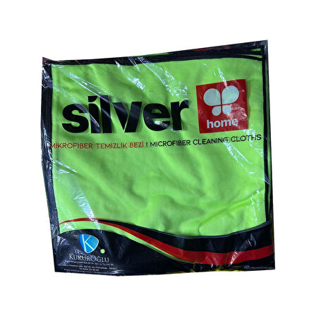 Silver Home Mikrofiber Bez Temizlik Toz Cam Bezi - 40 x 40 Cm. - 10 Adet