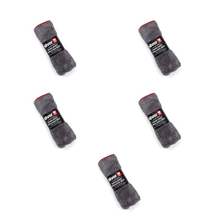 Silver Home Jumbo Mikrofiber Süper Emici Havlu Kurulama Temizlik Bezi - Gri - 50x70 Cm. - 5 Adet