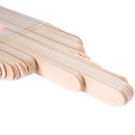 Niceplast Dil Çubuğu Ahşap Maket Çubukları 2 x 14 Cm. - 50 Adetlik Paket
