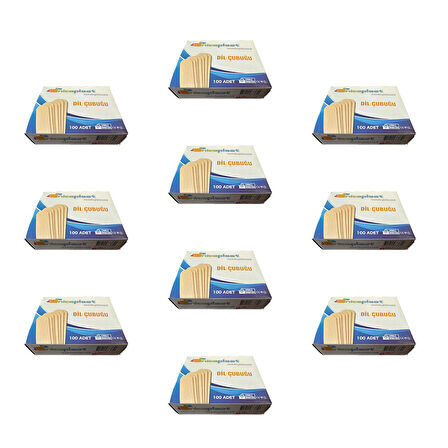 Niceplast Dil Çubuğu Ahşap Maket Çubukları 2 x 14 Cm. - 50 Adetlik 10 Paket