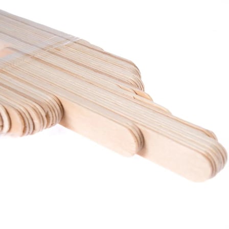 Dil Çubuğu Dondurma Çubuğu Ahşap Maket Çubukları 2 x 15 Cm. - 50 Adetlik 3 Paket - 150 Adet