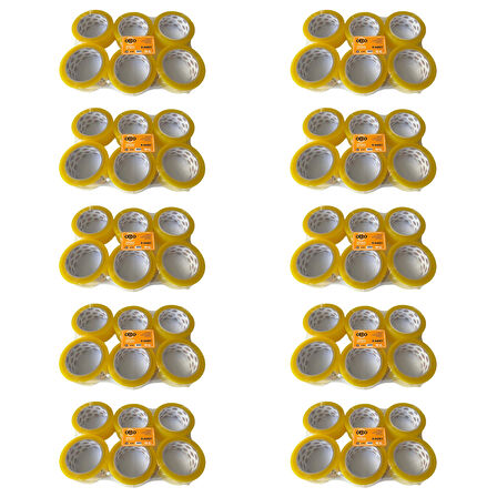 Otto Bant Şeffaf Koli Bandı Bantı / 45 mm x 100 Metre / 6 Adetlik 10 Paket