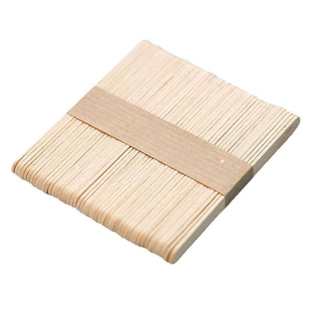 Küçük Dil Çubuğu Ahşap Maket Çubukları Dondurma Çubuğu - 1 x 9 Cm. - 144 Adet