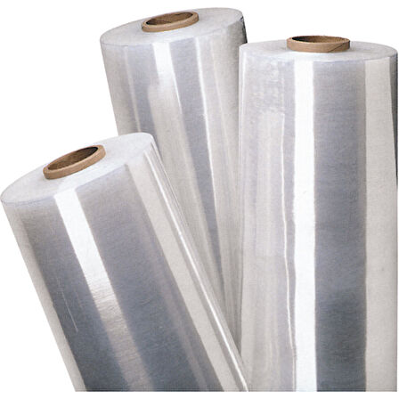 Palet Rulo Streç Film Folyo - Şeffaf - 17 Mikron - 50 Cm. x 300 Metre - 6 Adet