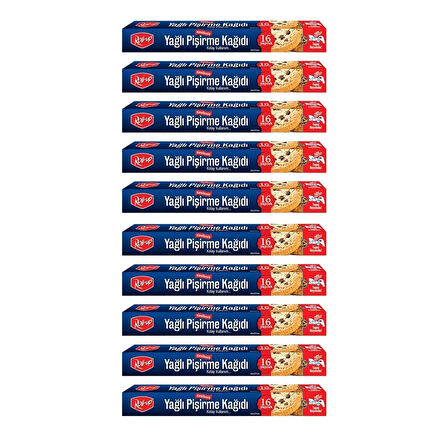 Roll-Up Yağlı Fırın Tepsi Pişirme Kızartma Kağıdı - 37x42 Cm. - 16 Yaprak - 10 Kutu