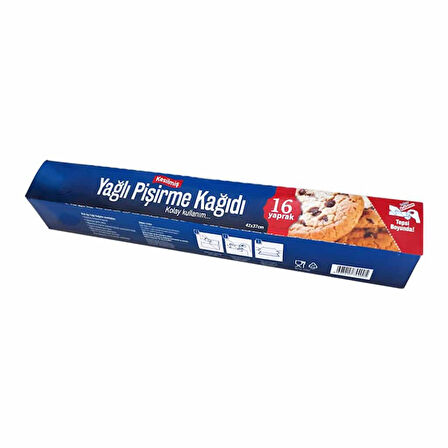 Roll-Up Yağlı Fırın Tepsi Pişirme Kızartma Kağıdı - 37x42 Cm. - 16 Yaprak - 10 Kutu