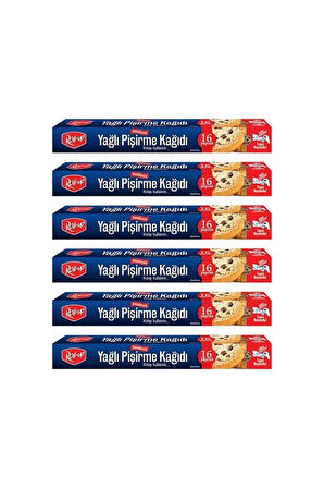 Roll-Up Yağlı Fırın Tepsi Pişirme Kızartma Kağıdı - 37x42 Cm. - 16 Yaprak - 5 Kutu