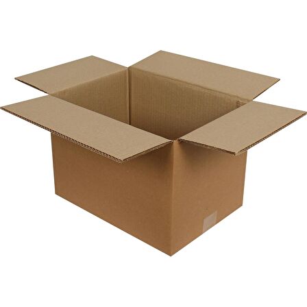 Baskısız Oluklu Kraft Karton Kargo Taşınma Depolama Kolisi - 30x40x35 Cm. - 10 Adetlik 10 Paket