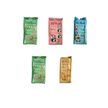 Baysa Alkolsüz Bitki Özlü Mini Islak Cep Mendili - 8'li 40 Paket