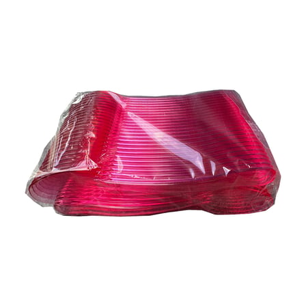 Plastik Şeffaf Pembe Sup Kaşık - Tatlı Dondurma Kaşığı - 12.5 Cm. - 50 Adetlik 3 Paket