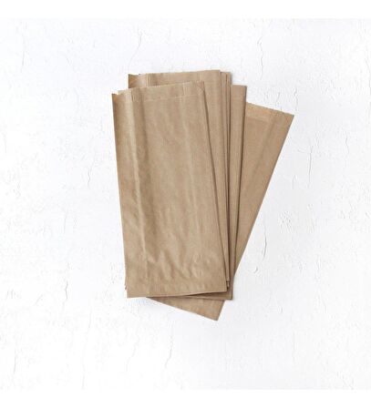 Kraft Baget Ekmek Fırın Kese Kağıdı - Orta boy - 15 x 33 Cm. - 0.63 Kg. - 10 Paket