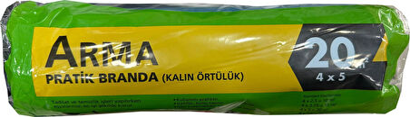 Arma Naylon Tadilat Boya Koruyucu Örtü Poşet Kalın Pratik Branda - 4x5 Metre - 20 m2 - 1 Paket