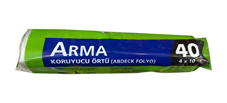 Arma Naylon Tadilat Boya Koruyucu Örtü Poşet Folyo - 4x10 Metre - 40 m2 - 3 Paket